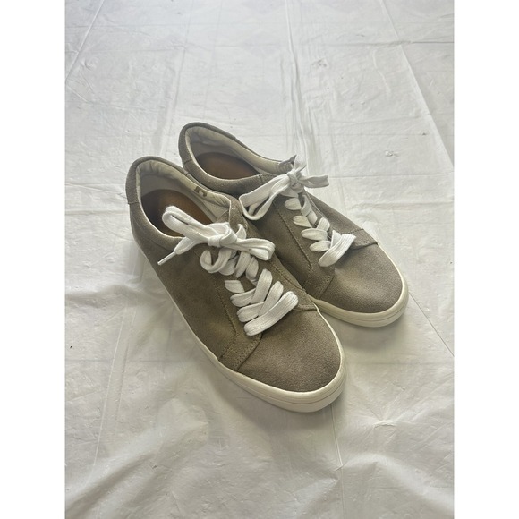 Frye Shoes - Frye Kerry Shoes Women's 9M Beige‎ White Suede Leather Lace Up Low Top Sneakers